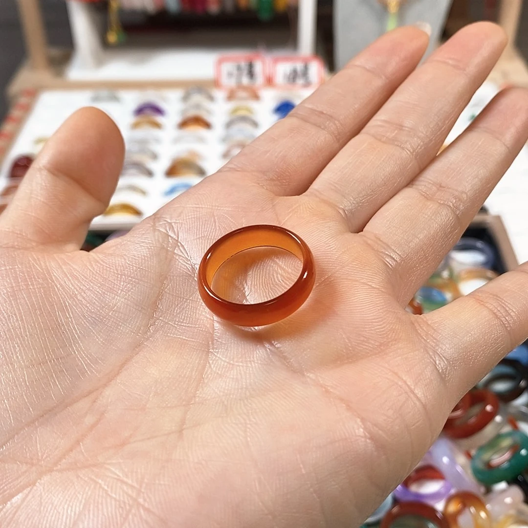 玛瑙/玉髓戒指未镶嵌湉****爱