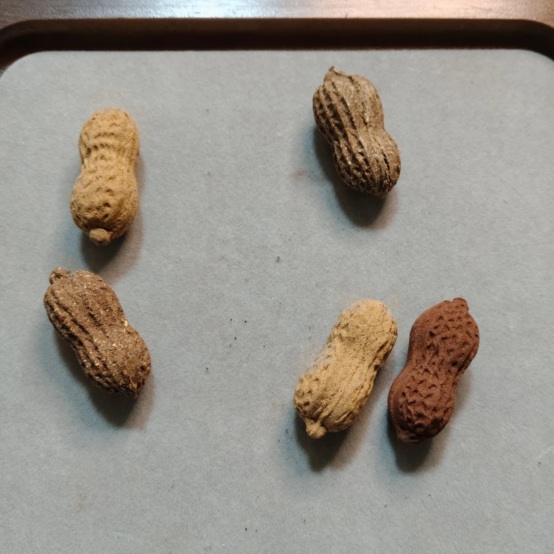 中药粉或香粉制作花生饰品