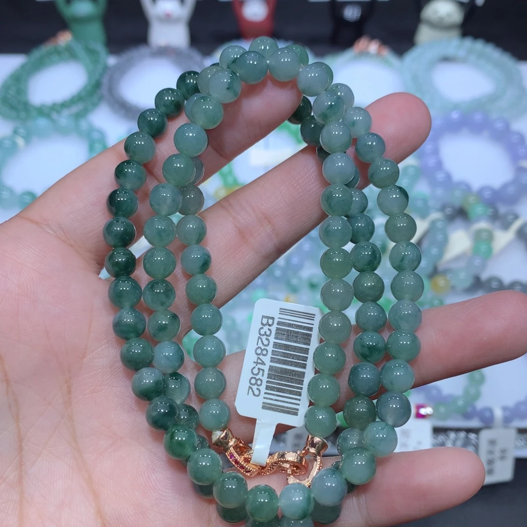 翡翠未镶嵌手串天然