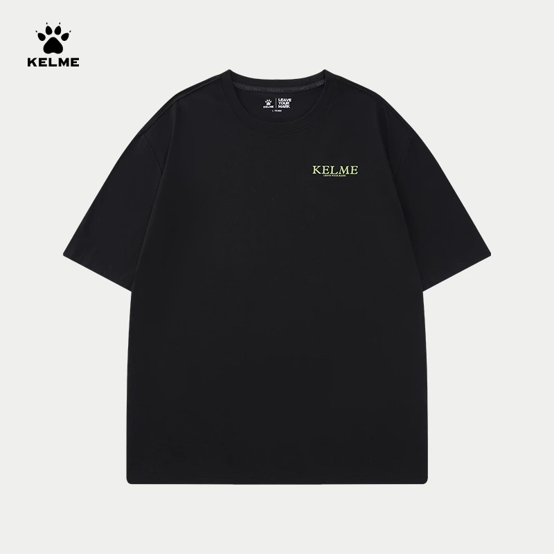 KELME/卡尔美情侣短袖上衣时尚圆领衫夏季运动户外潮流纯色简约BX