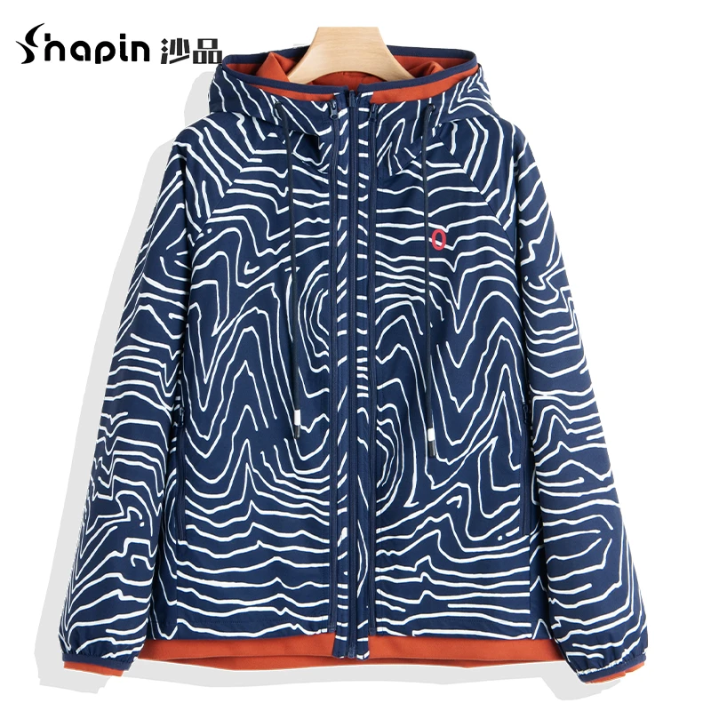 2024春季新款时尚休闲两面穿撞色上衣女外套241015