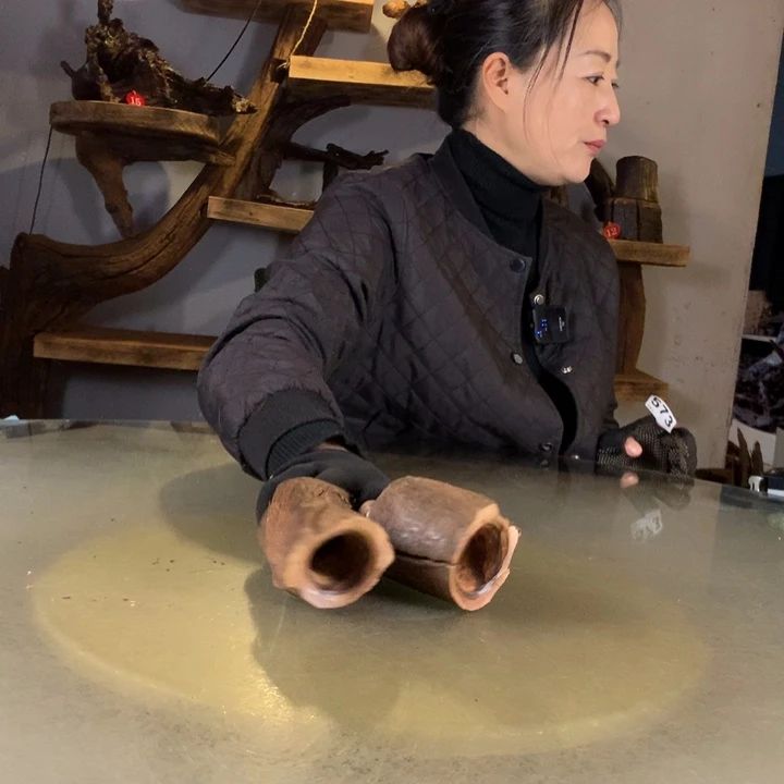 时***汉天然的云南紫柚木会黄水