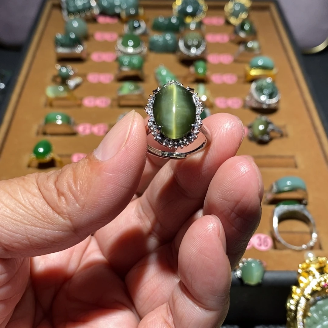 和田玉未镶嵌戒指