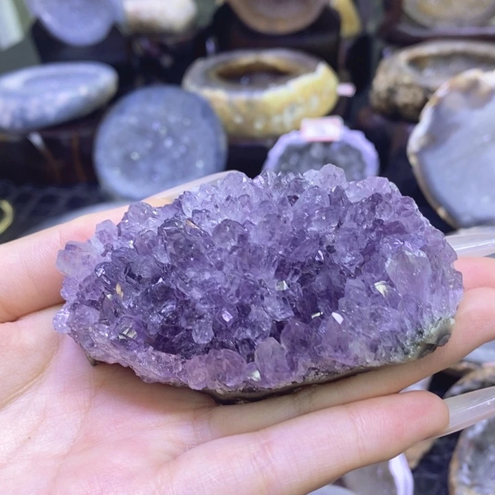 未镶嵌珠宝半成品紫晶紫晶块