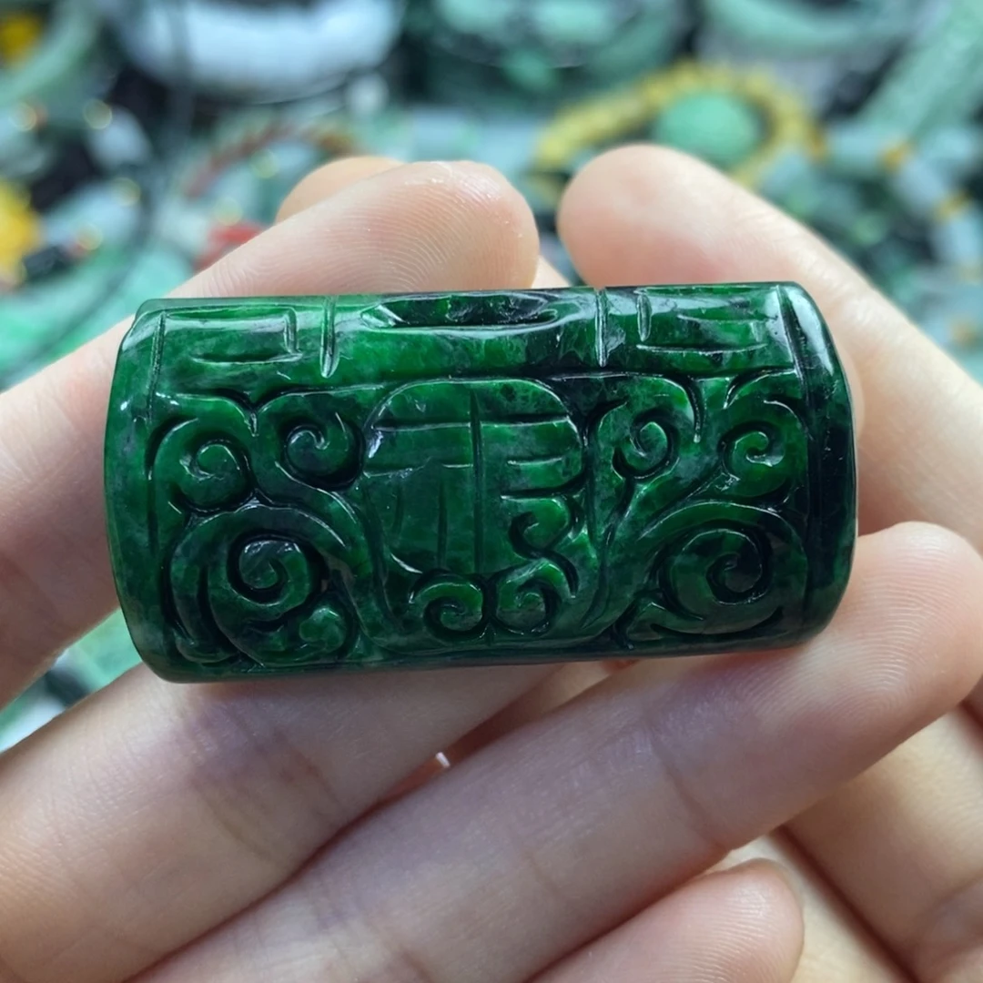 翡翠未镶嵌颈饰土*吊坠