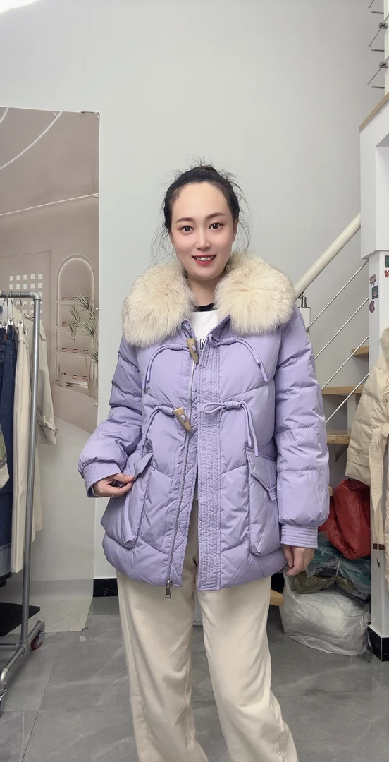 单排扣宽松型中长款厚款女短款时尚翻领百搭