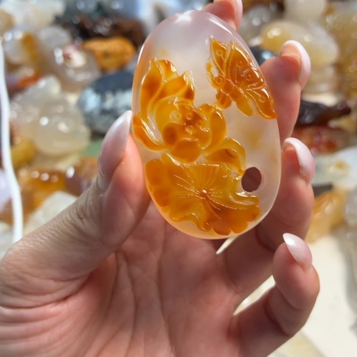 未镶嵌吊坠(不含链)玛瑙/玉髓