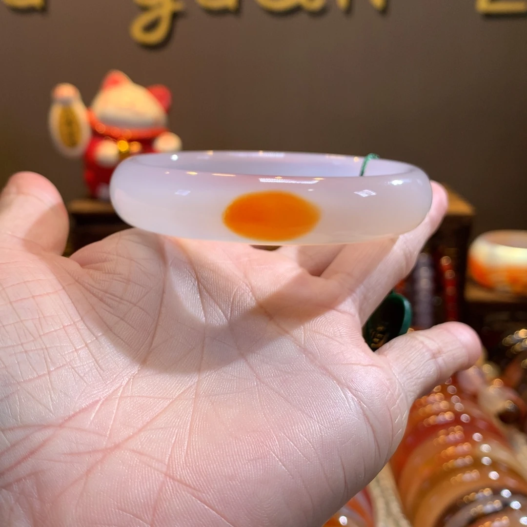 玛瑙/玉髓未镶嵌手镯111号64-65圈口