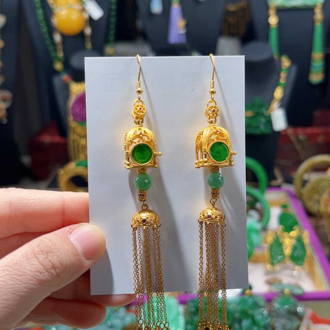 【闪购商品】翡翠耳饰未镶嵌 福利