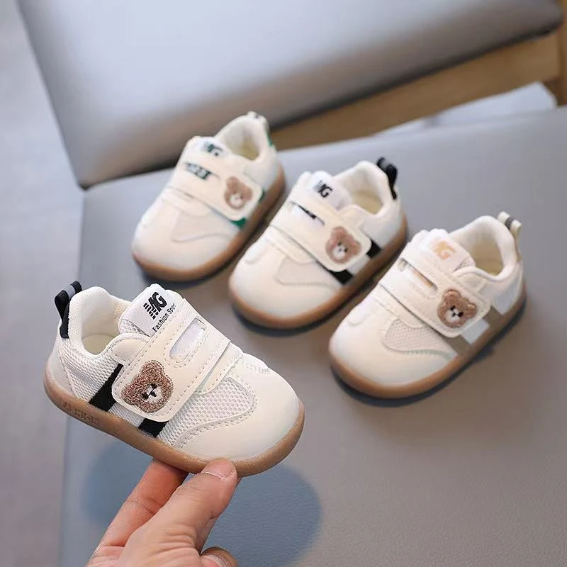 男女宝宝软底学步鞋婴儿小白鞋防滑透气休闲网面单鞋双网