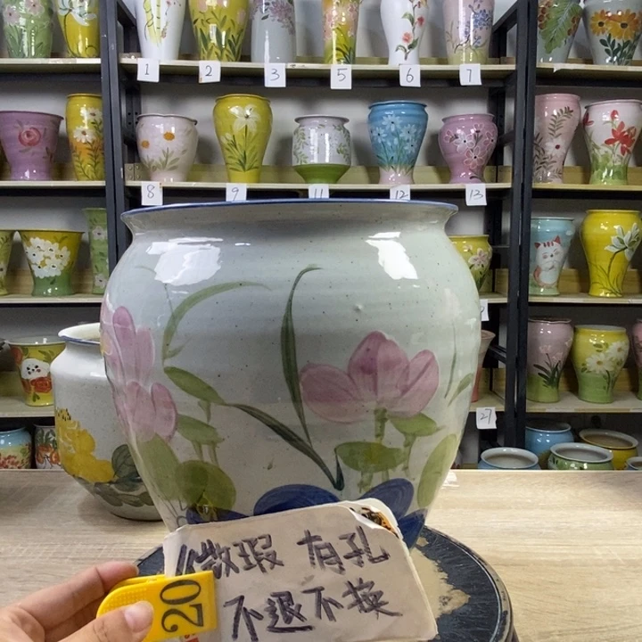 景德镇高温陶瓷花盆