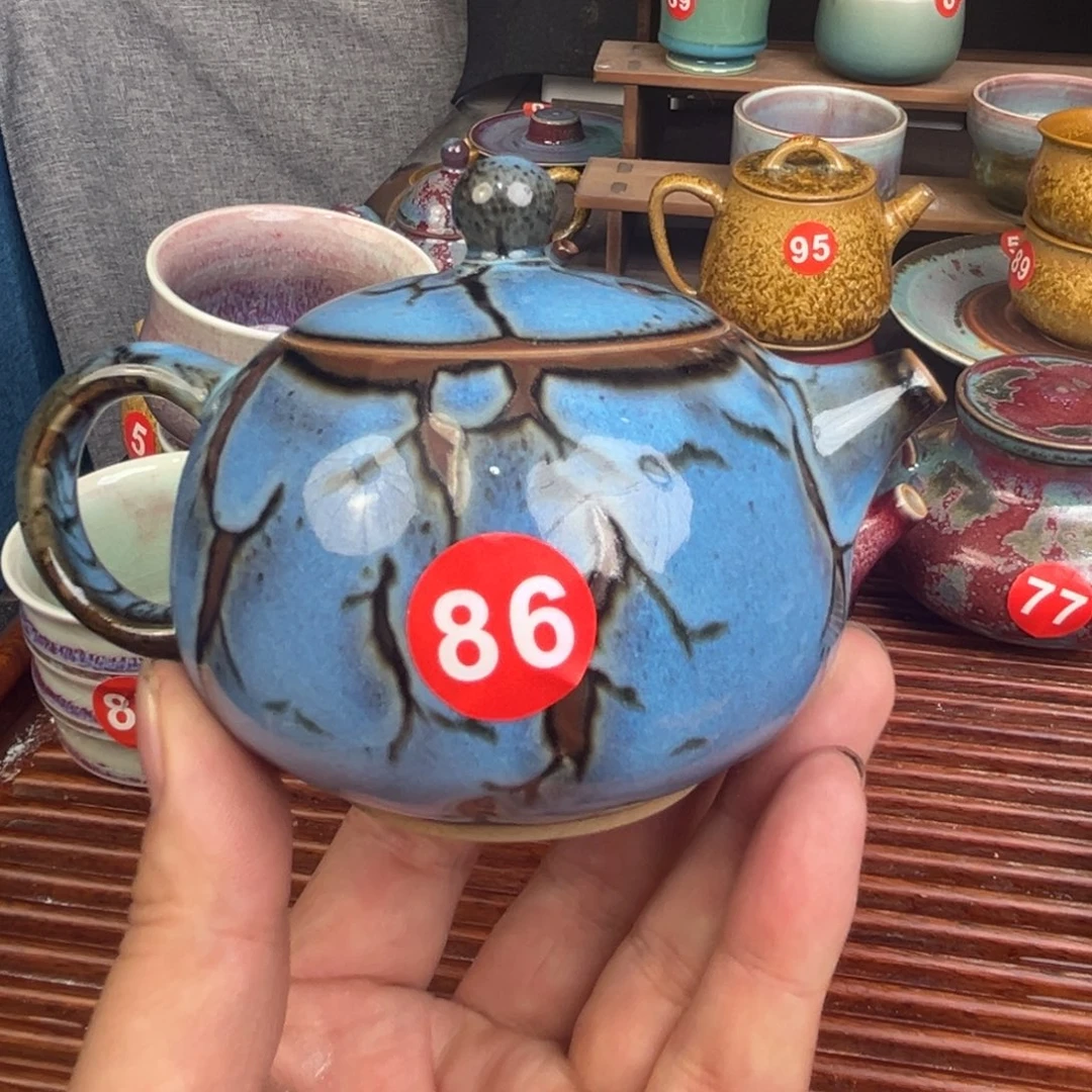 手工制作钧窑茶器
