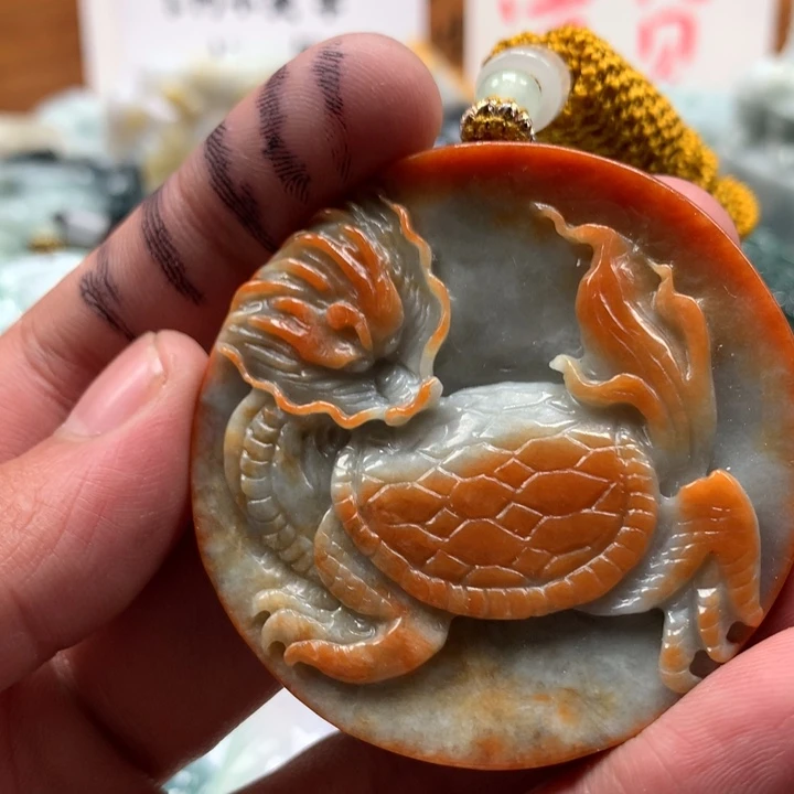 翡翠未镶嵌颈饰保真天然a货翡翠