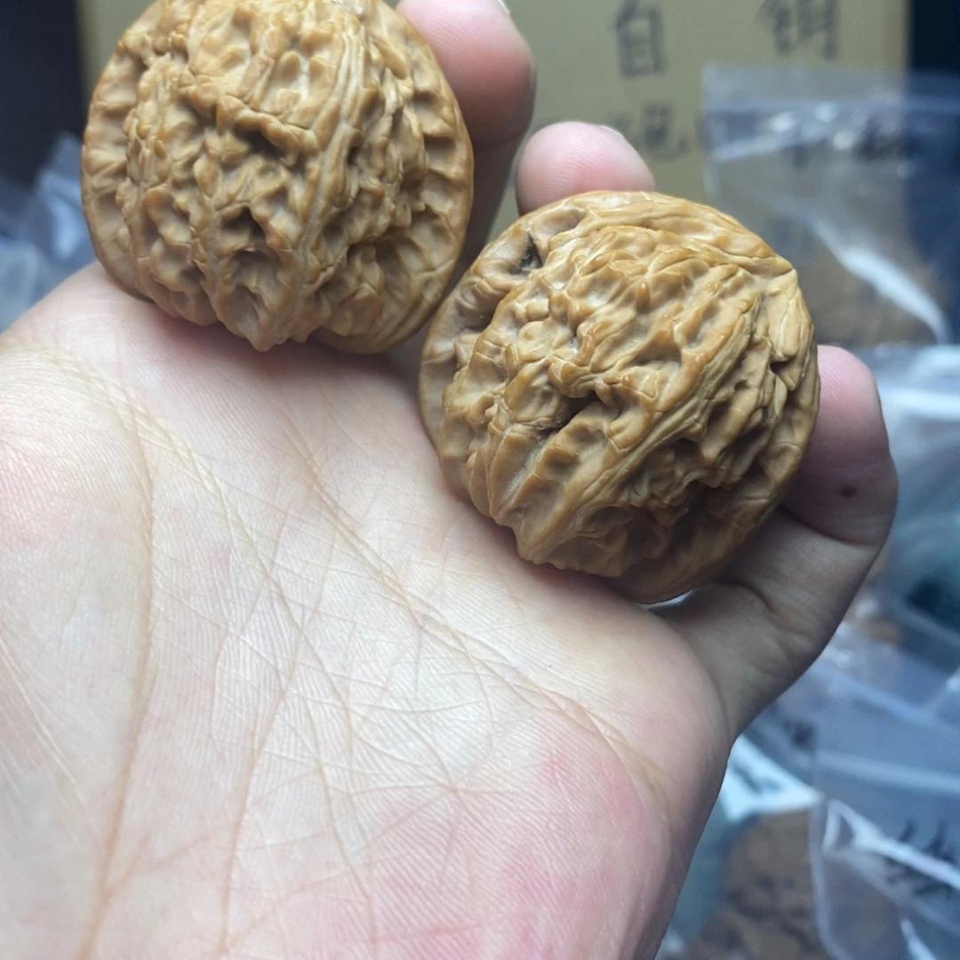 吊坠文玩核桃白狮子