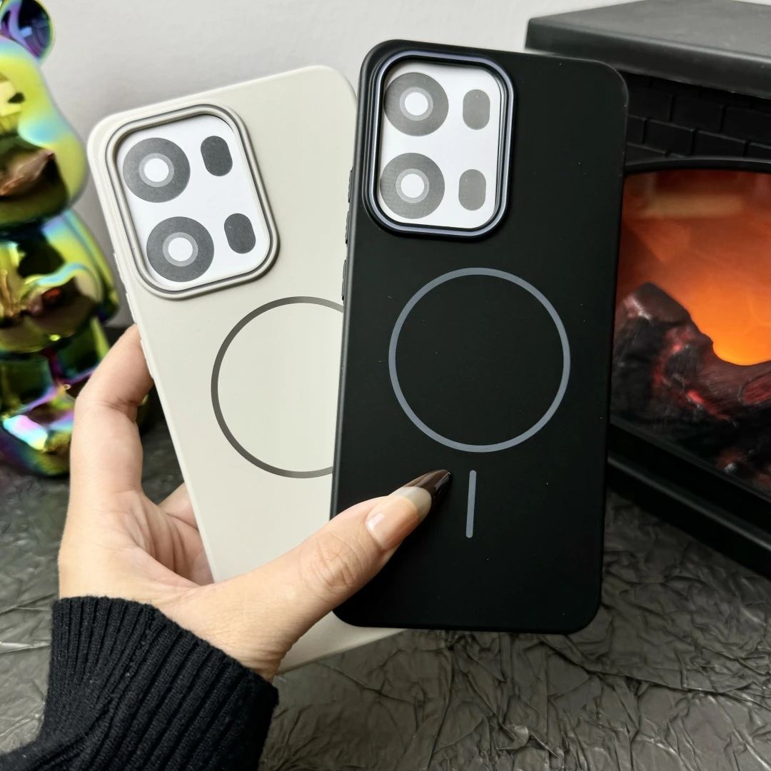 适用OPPOReno14pro手机壳新细圈磁吸reno14超薄磨砂reno13/12全包