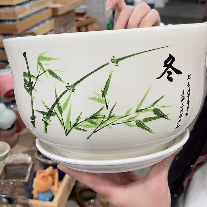 陶瓷陶瓷花盆有带冰裂效果