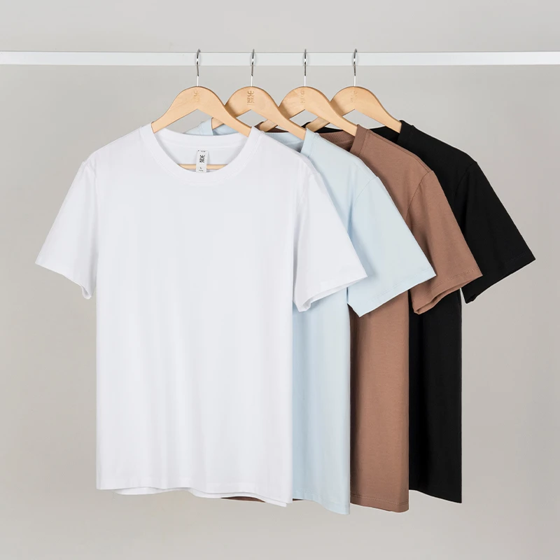 火妖男女T恤200g冰感百搭正肩潮牌夏季弹力休闲潮牌夏季纯色