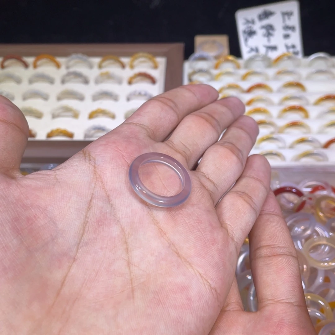 未镶嵌戒指玛瑙/玉髓19号港17