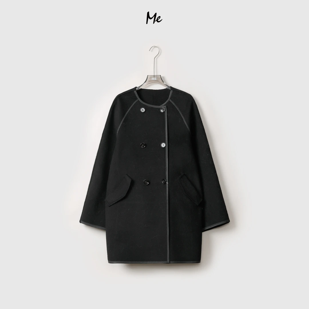 ME【高奢双面大衣】山羊绒绵羊毛混纺双面穿保暖高端大衣MEQA4797