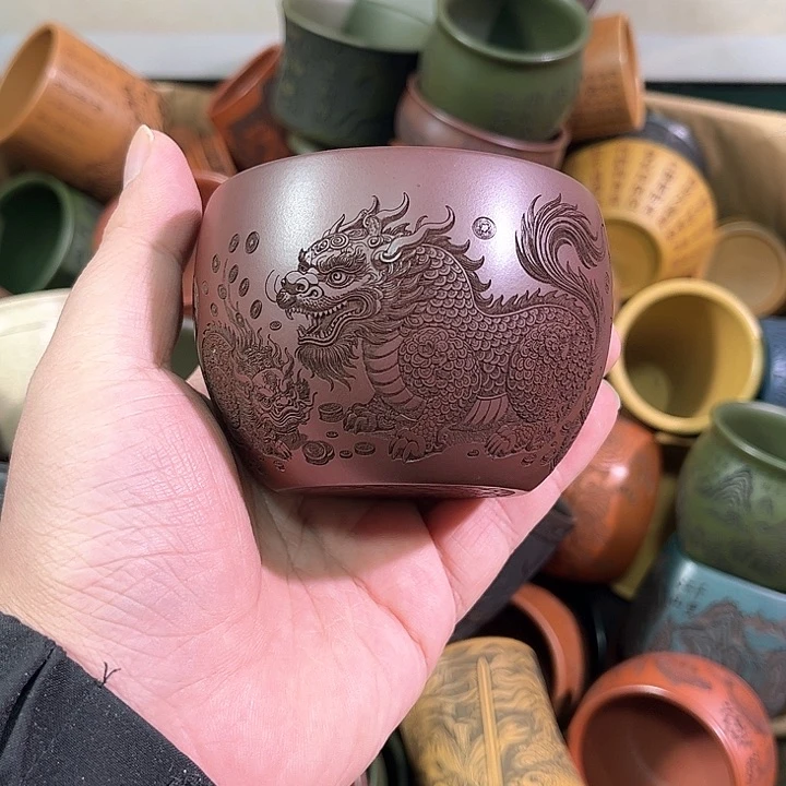 茶杯紫砂全手工紫砂主人杯