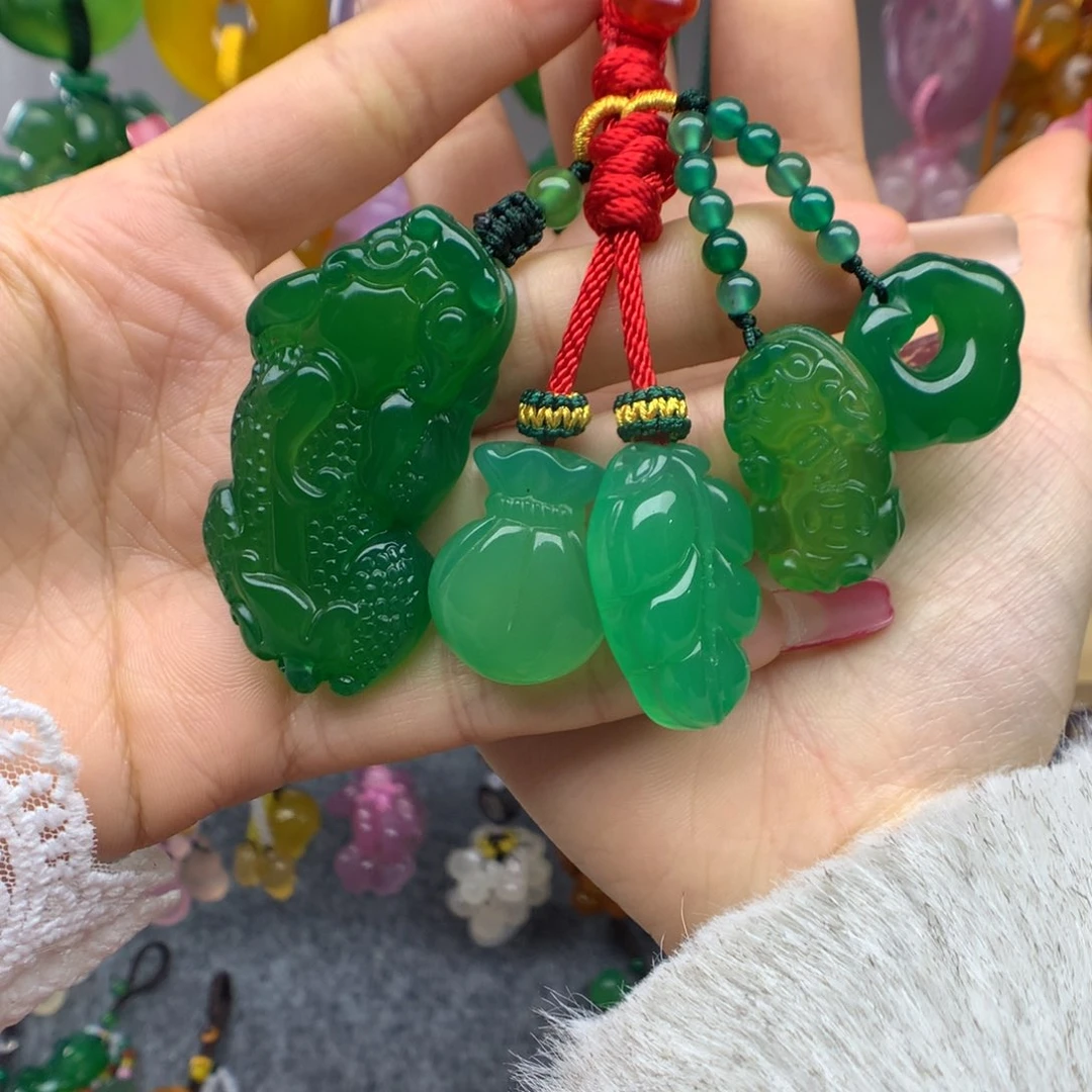 玛瑙/玉髓吊坠(不含链)未镶嵌山**园