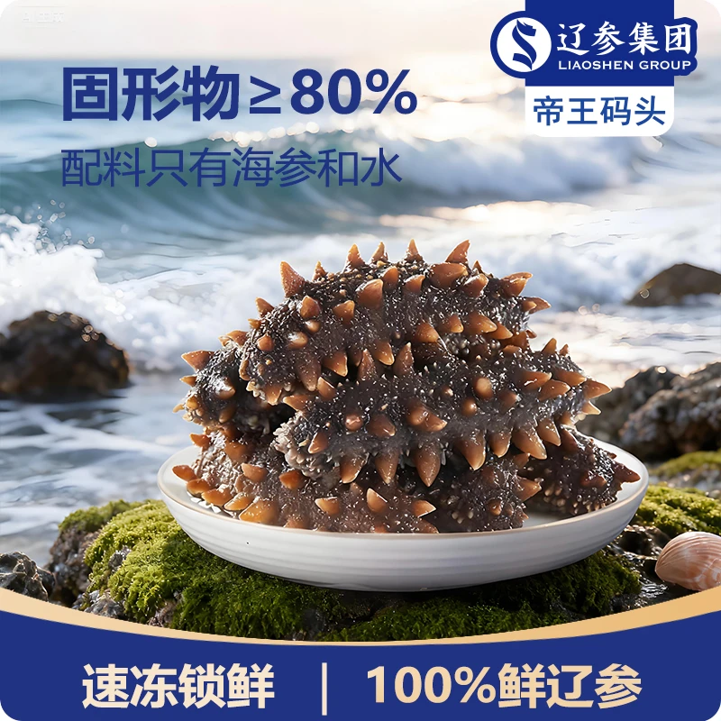 帝王码头即食辽参4斤大连海参即辽参冷链产地直发
