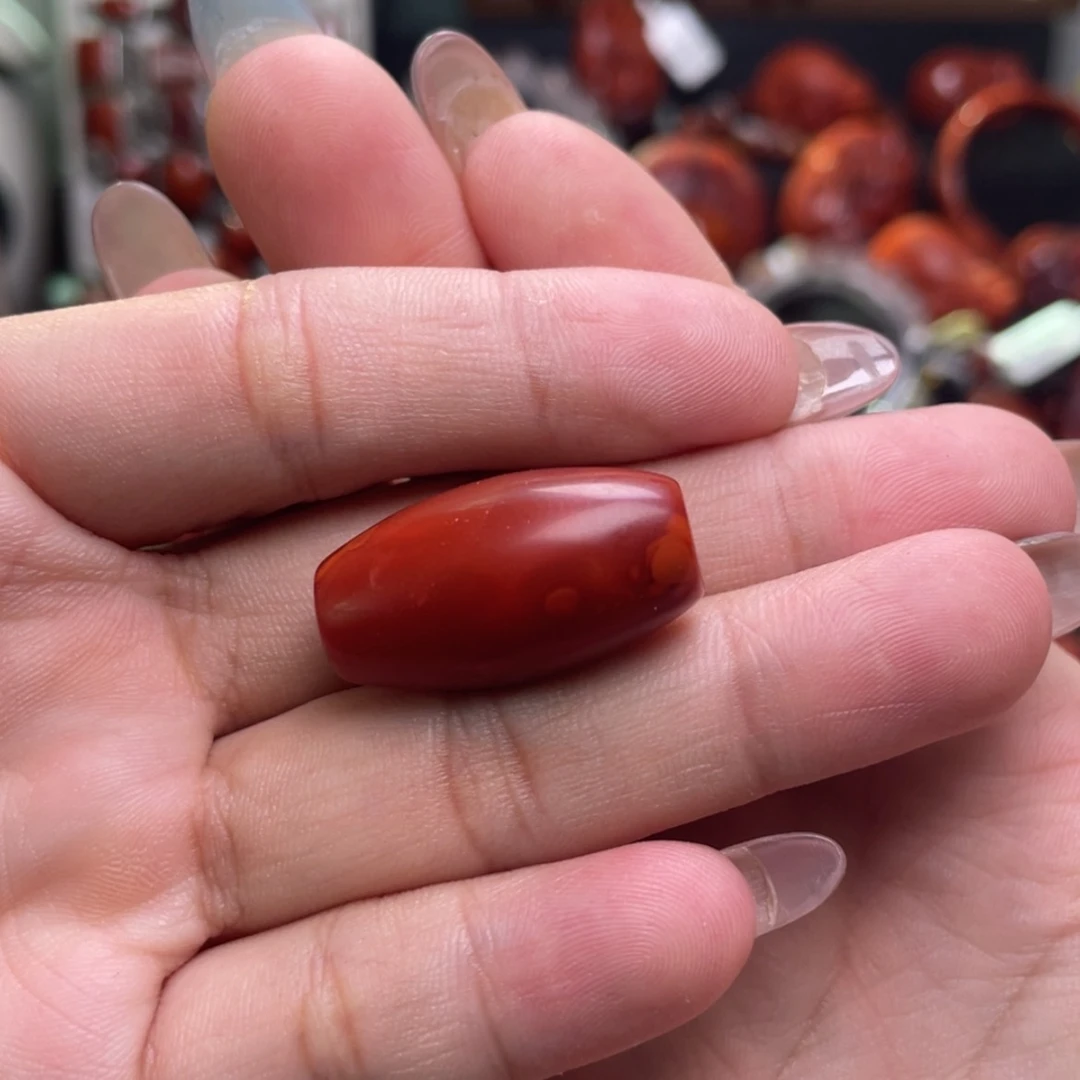 【闪购商品】未镶嵌桶珠14m南红玛瑙山*