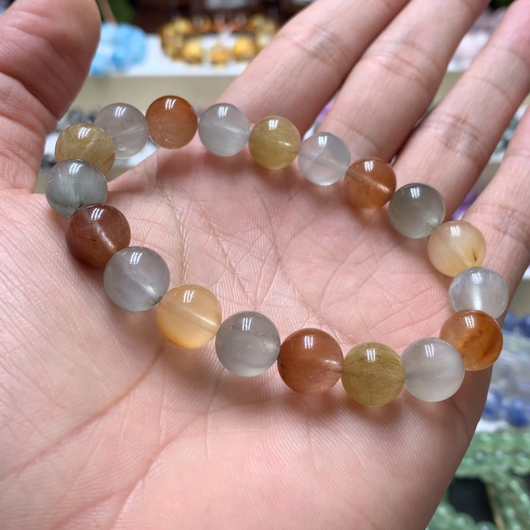 水晶手链未镶嵌兔毛