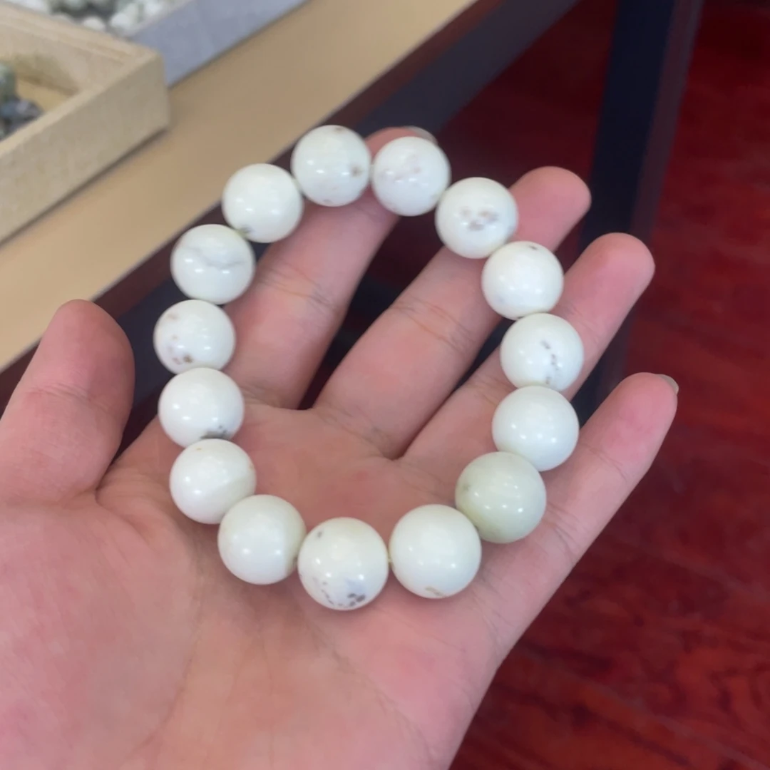 蛇纹石玉未镶嵌手链