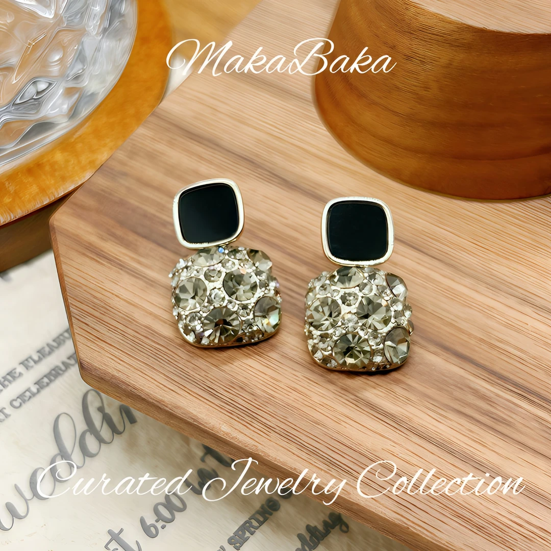 铜合金耳饰 镀K金925银针 高级感欧美风新款爆款小众精致女款耳钉