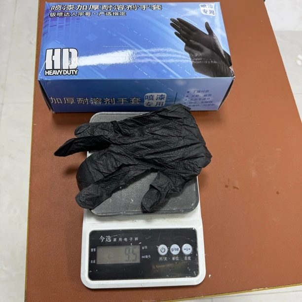 汽车喷漆耐溶剂喷漆手套一盒100只50双