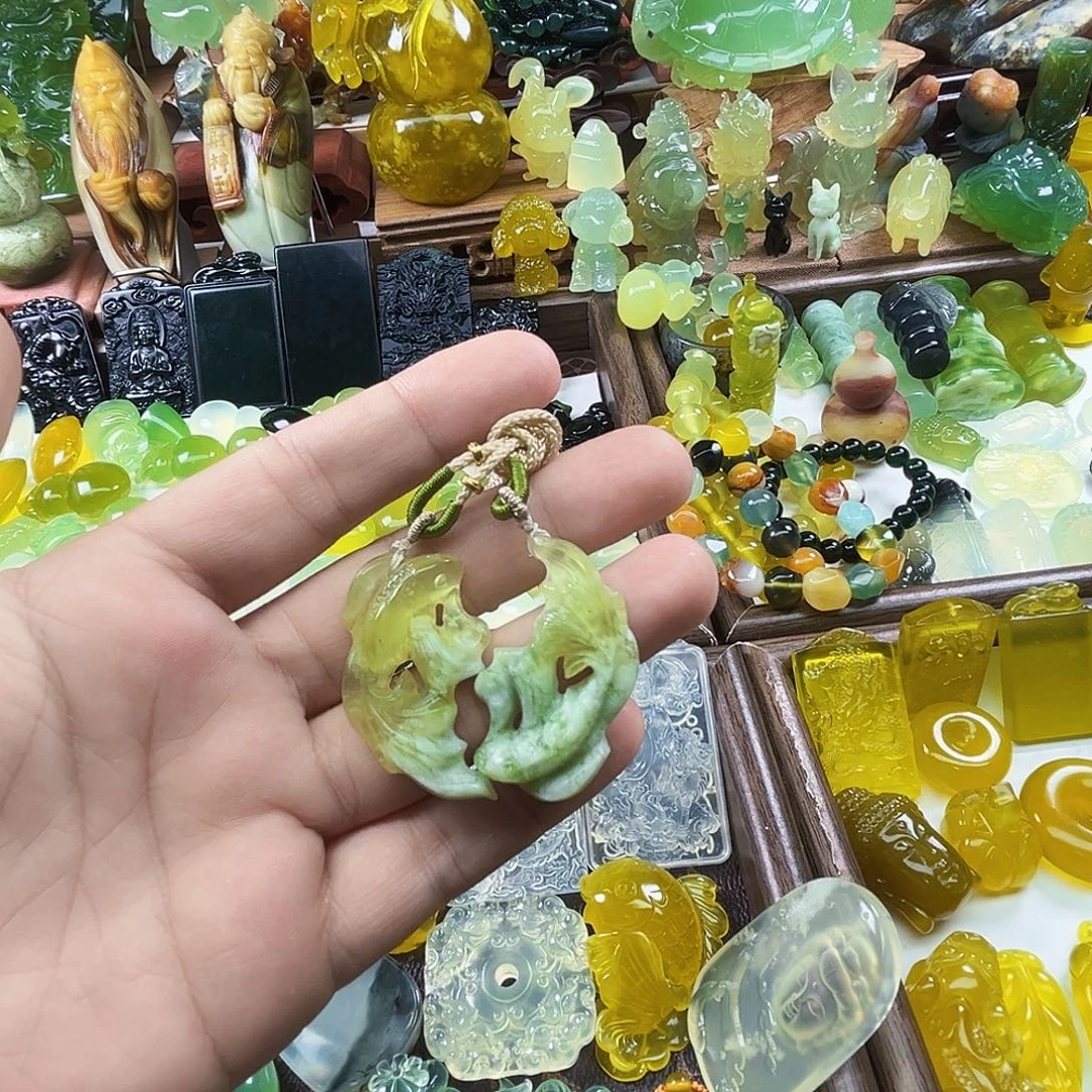 岫玉未镶嵌吊坠(不含链)