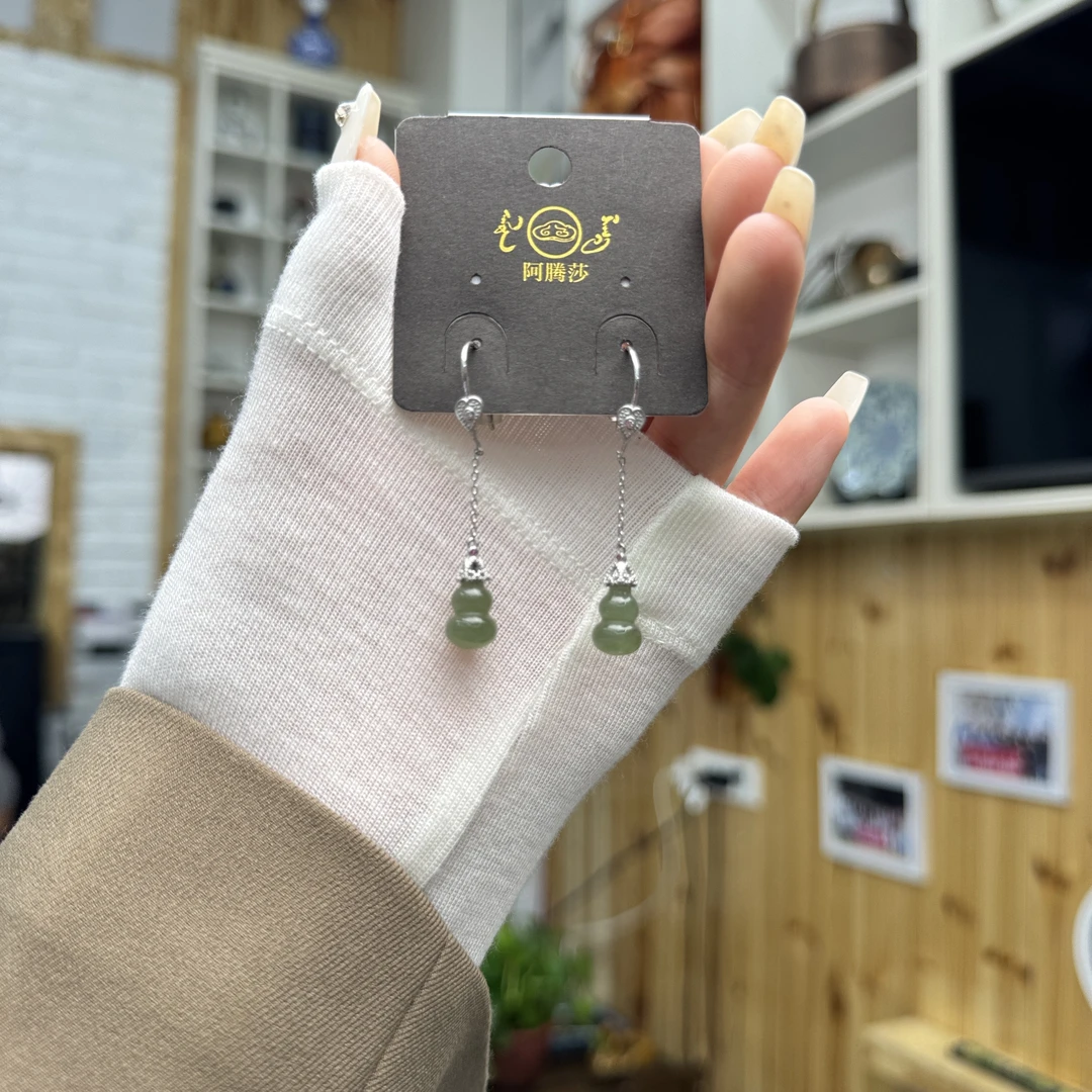 925银耳饰 小葫芦耳线耳饰轻奢百搭