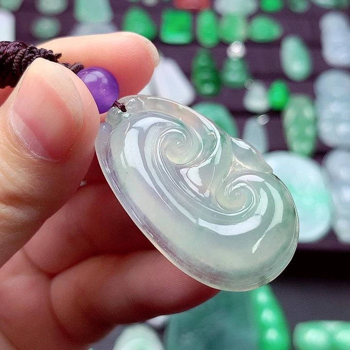 翡翠未镶嵌吊坠(不含链)如意