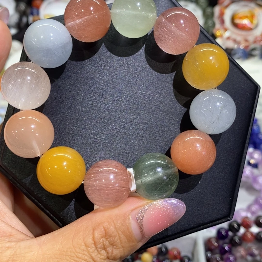 手链未镶嵌水晶彩兔毛17