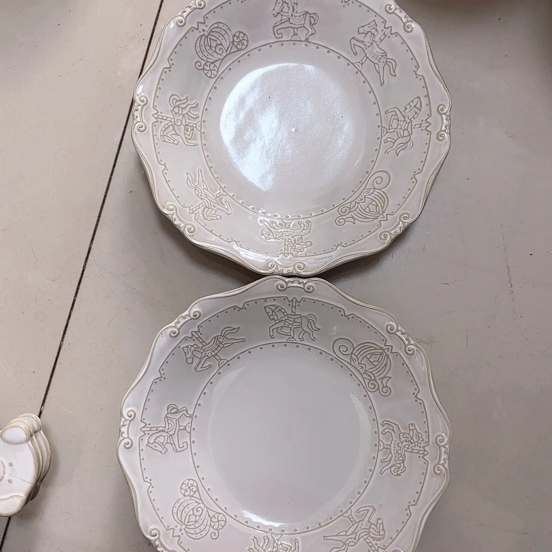 瓷片瑕疵特价陶瓷深盘小