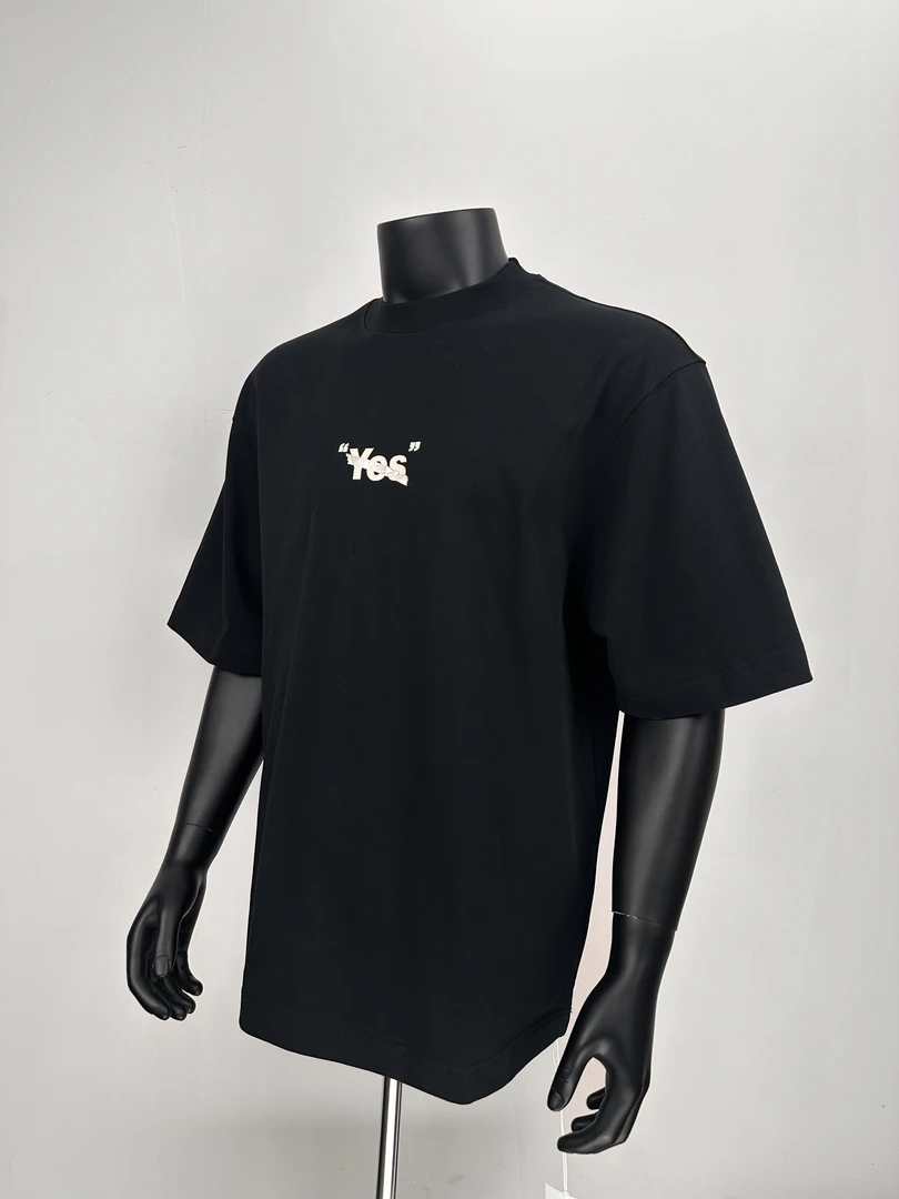 YES&NO镭射标简约设计高品360克重磅短袖#T301