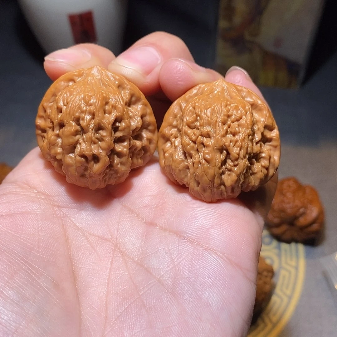 把件文玩核桃全品无修36尺平谷凹底