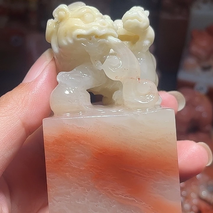 晶***说老挝石老挝保利石印章