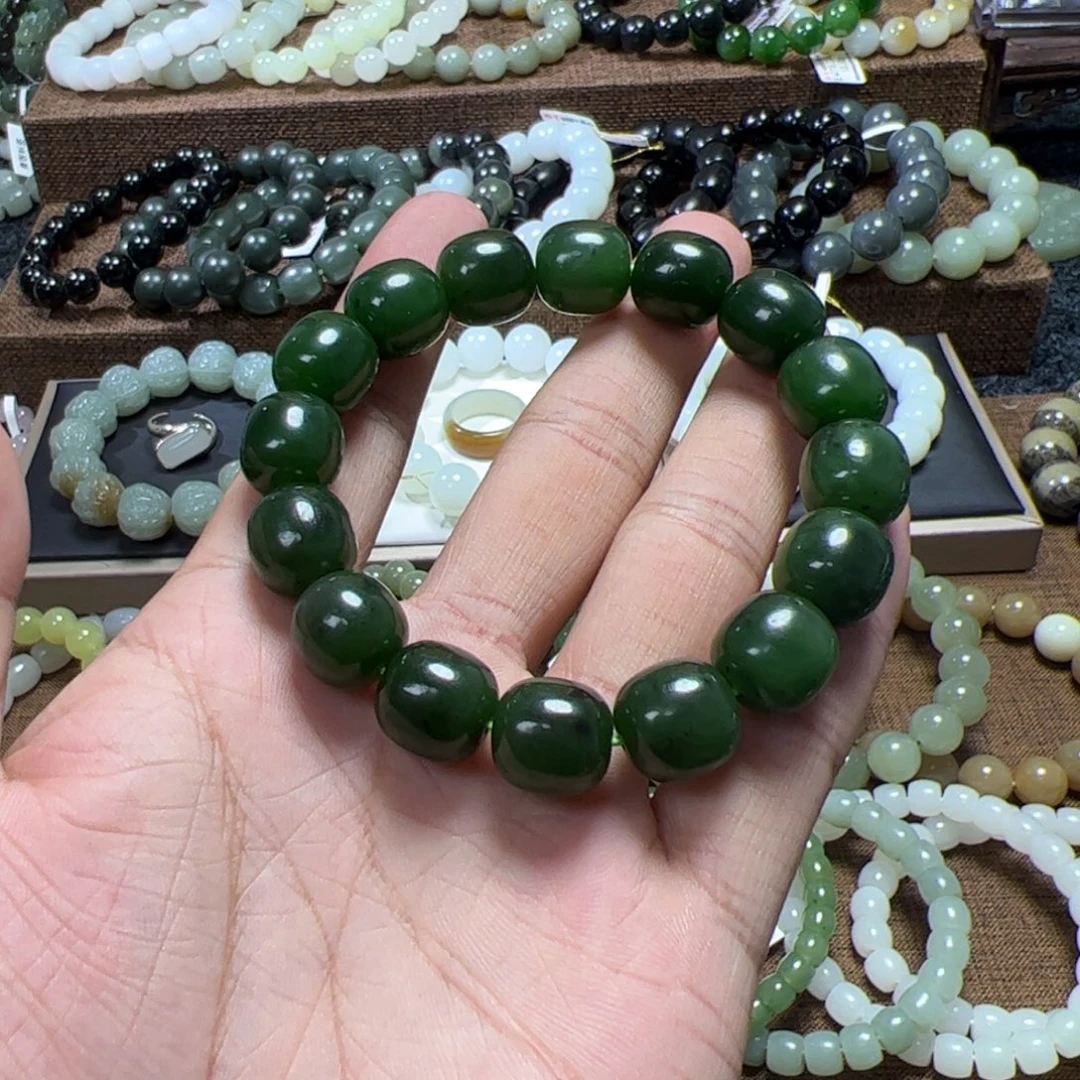 手链未镶嵌和田玉（糖玉）