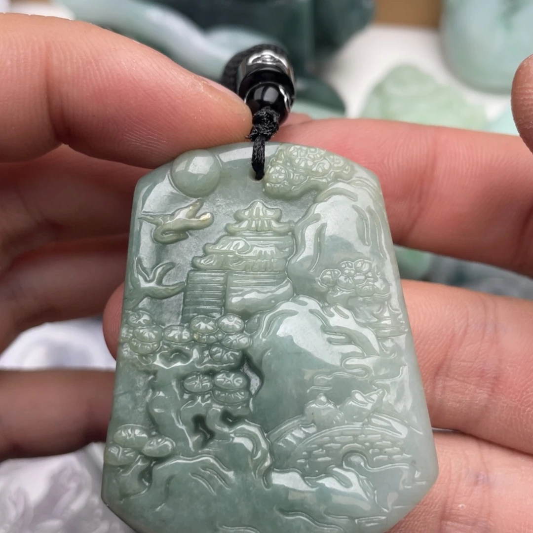 翡翠未镶嵌吊坠(不含链)