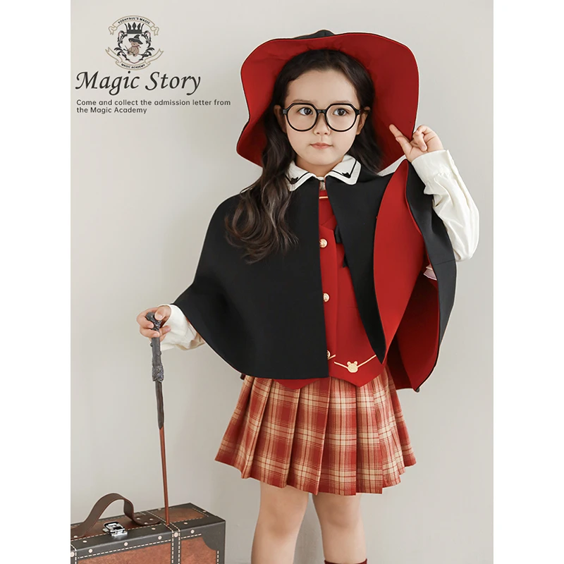 幼悠【魔法巧思】春壹波春秋半身裙服装学院风百褶裙半身裙潮 C3273