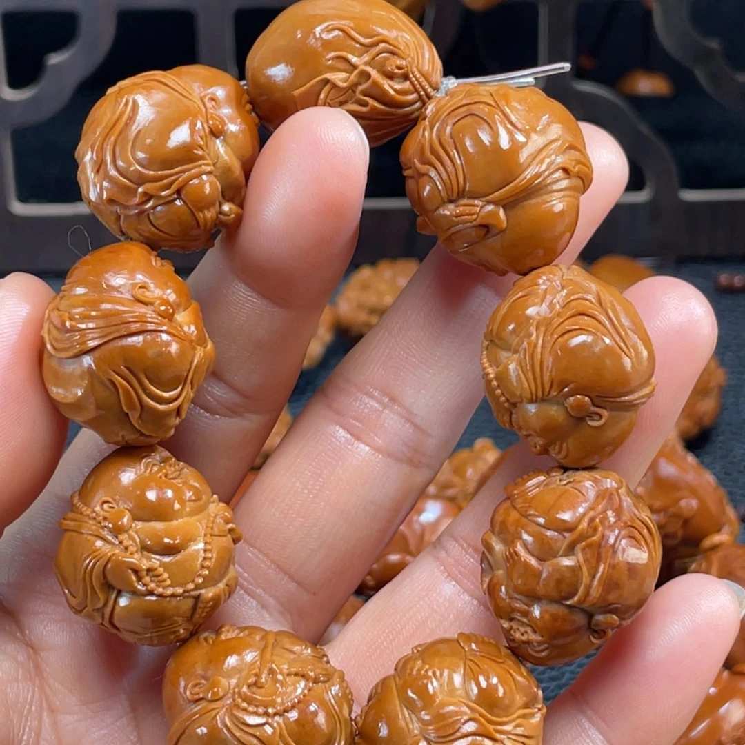 H***u橄榄核手串/手链弥勒6712c