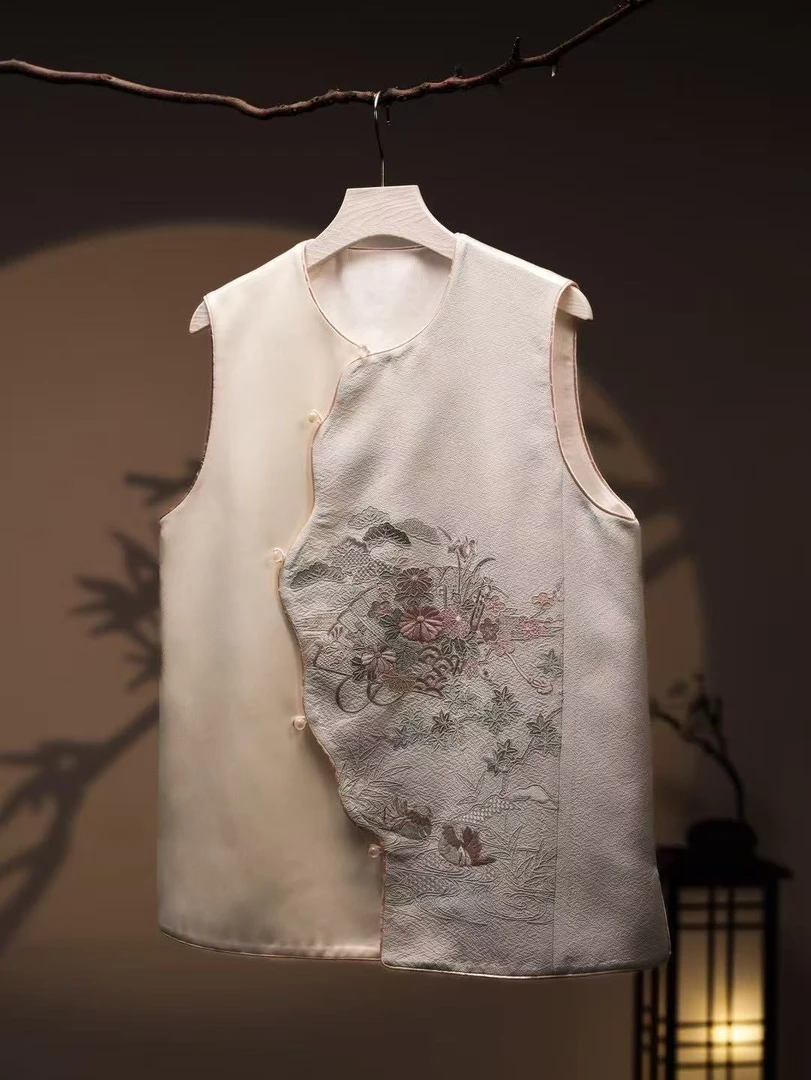 青灯萤书偏襟马甲CFCP01214