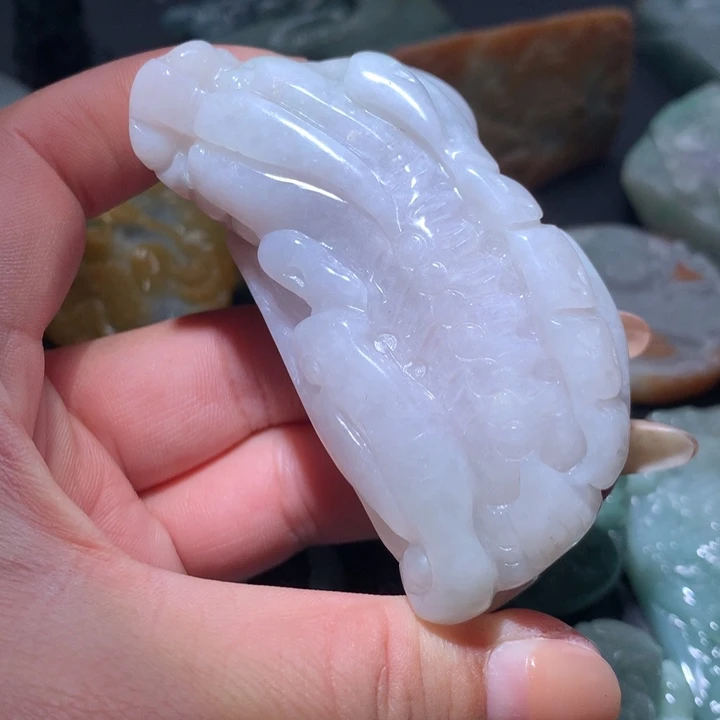 翡翠未镶嵌颈饰保真天然A货翡翠