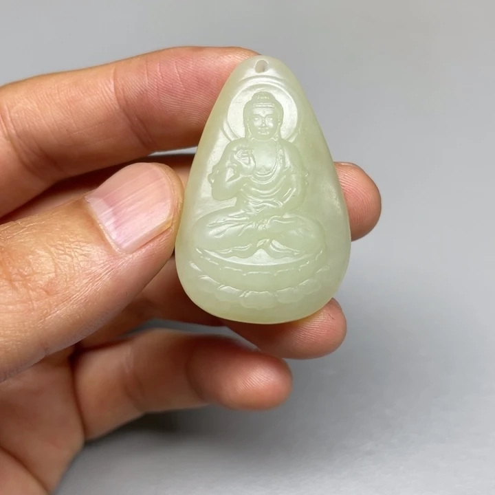 和田玉未镶嵌吊坠(不含链)楠