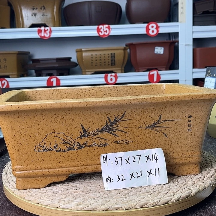 紫砂花盆你在一起