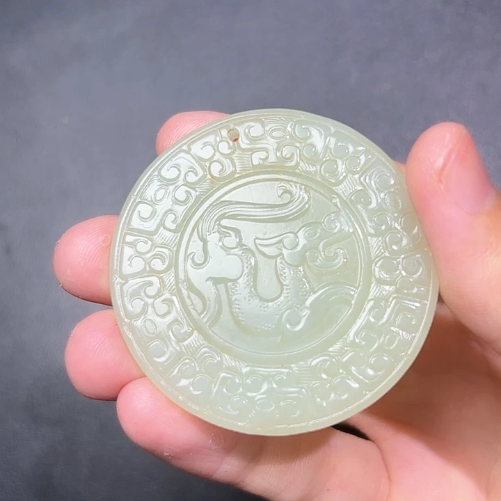 和田玉未镶嵌挂件藏*