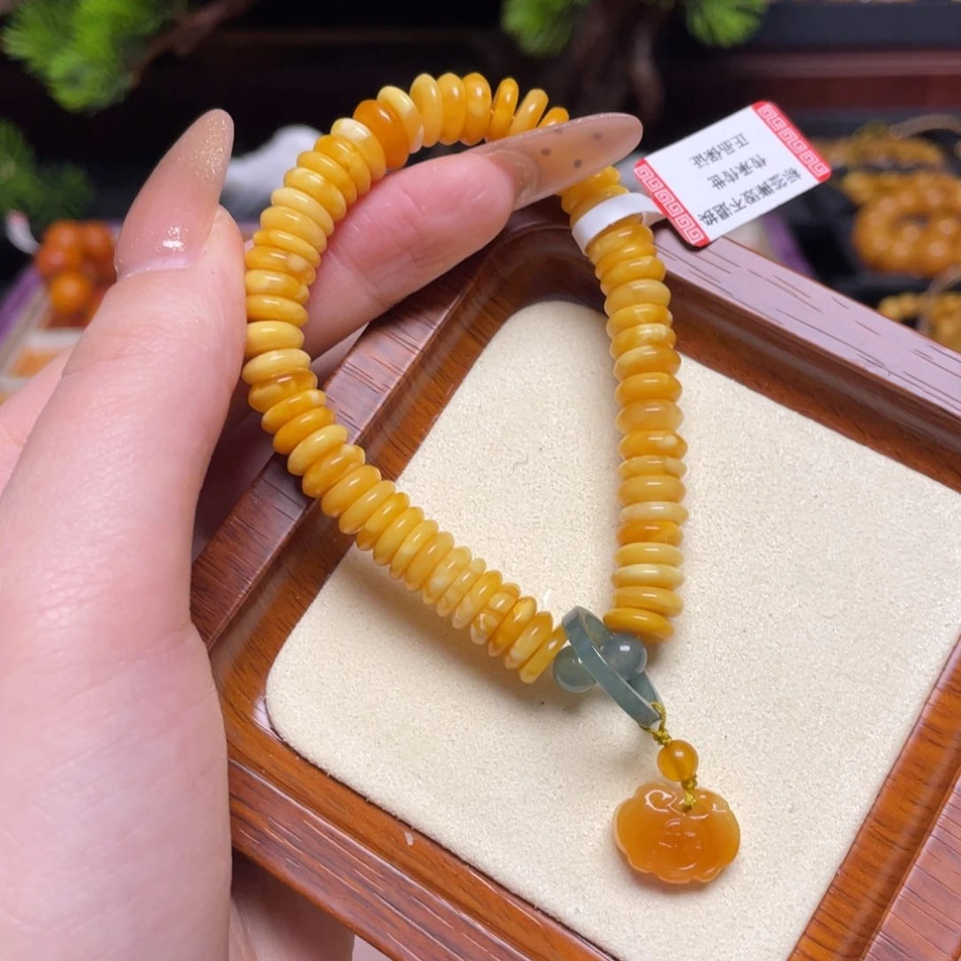 蜜蜡手链未镶嵌手串