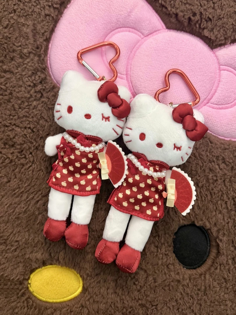 香港动漫节限定红色旗袍hellokitty包包挂件可爱挂饰kitty挂件